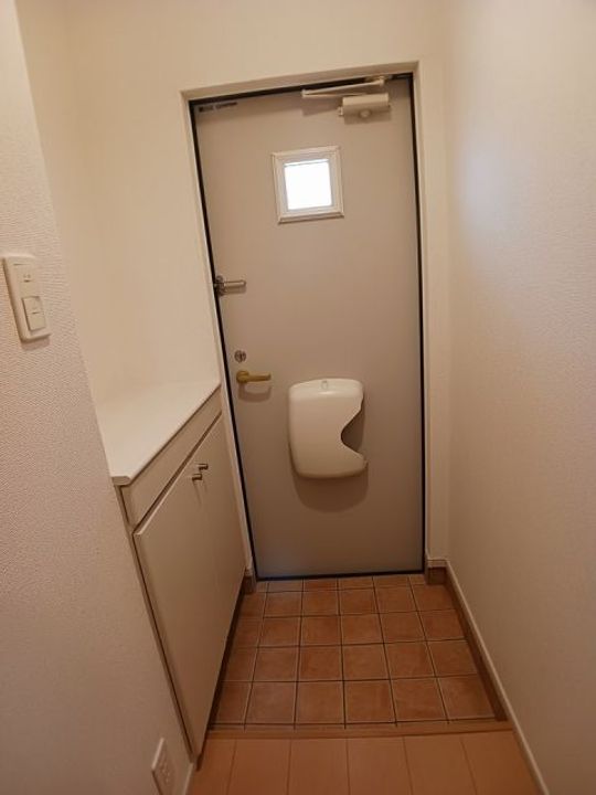 群馬県高崎市上中居町(アパート)の賃貸物件の玄関