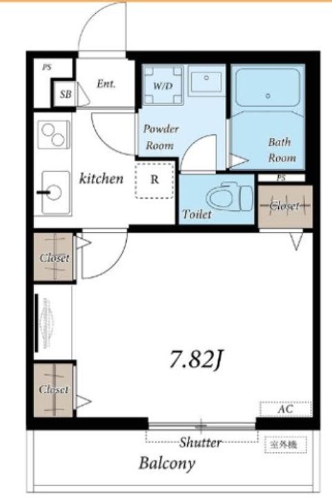 神奈川県川崎市麻生区高石1(アパート)の賃貸物件の間取り
