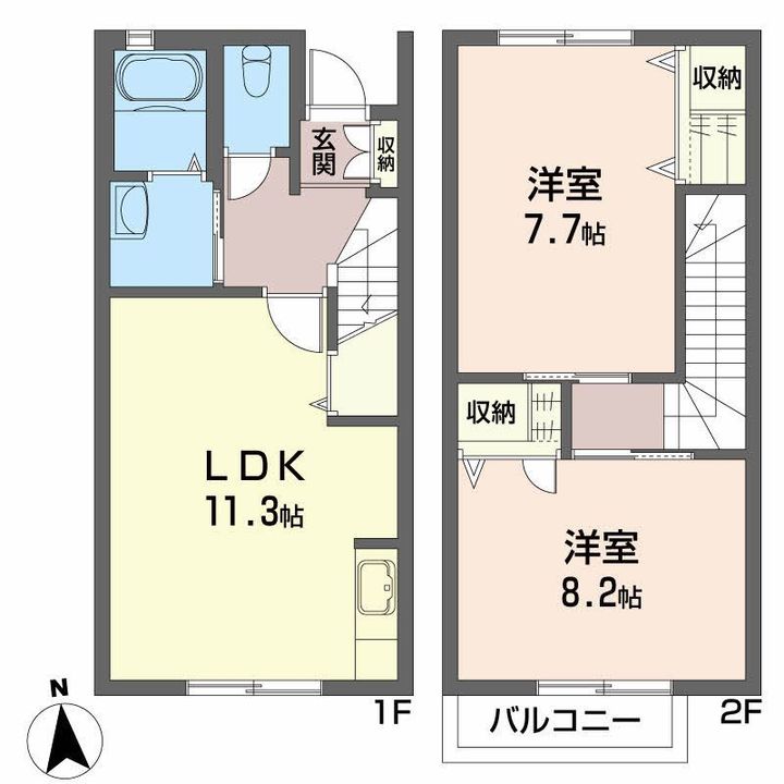 シャーメゾン III番館の間取り