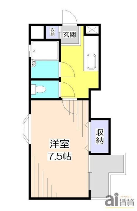 埼玉県所沢市喜多町(マンション)の賃貸物件の間取り