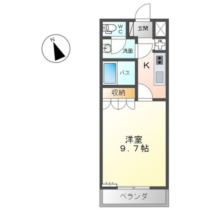 茨城県ひたちなか市相金町(アパート)の賃貸物件の間取り