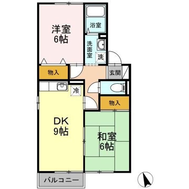 ハウジング島田 A棟の間取り