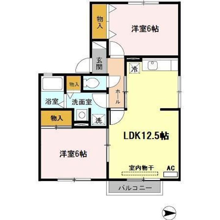 コーポビューラーIIの間取り