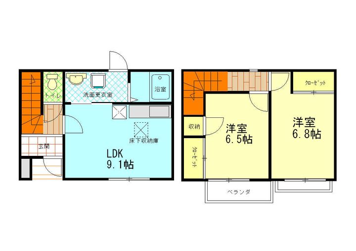 三重県伊勢市上地町(一戸建)の賃貸物件の間取り