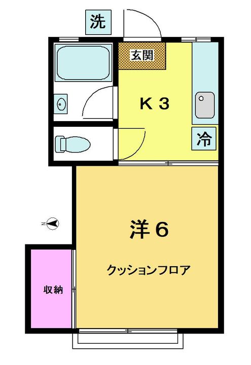 東京都中野区南台3(アパート)の賃貸物件の間取り