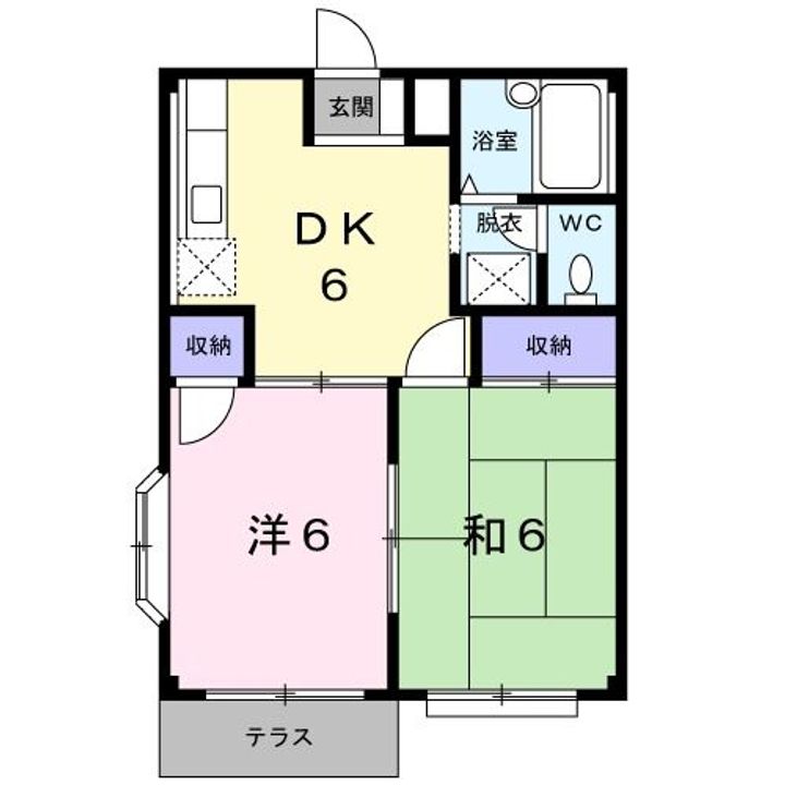 群馬県高崎市下之城町(アパート)の賃貸物件の間取り
