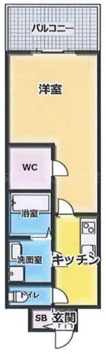 兵庫県神戸市兵庫区西上橘通2(マンション)の賃貸物件の間取り