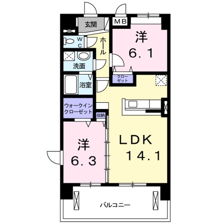 オーベルコートの間取り