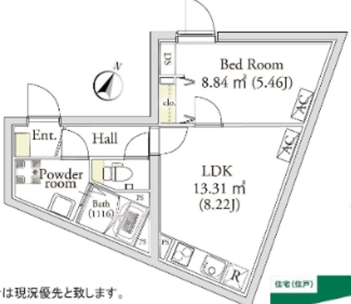 カーサフェリーチェ自由が丘の間取り