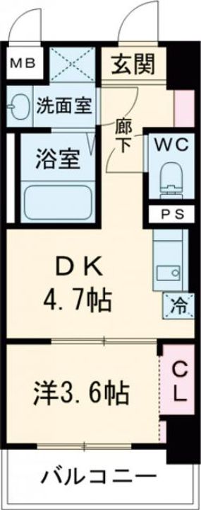 大阪府堺市西区鳳南町2(マンション)の賃貸物件の間取り