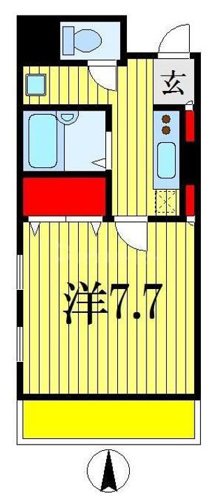 千葉県船橋市本町1(マンション)の賃貸物件の間取り