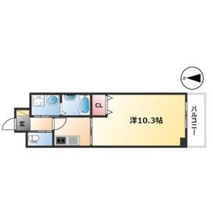 愛知県名古屋市中村区畑江通7(マンション)の賃貸物件の間取り