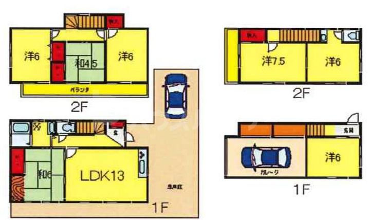 茨城県つくば市高見原2(一戸建)の賃貸物件の間取り