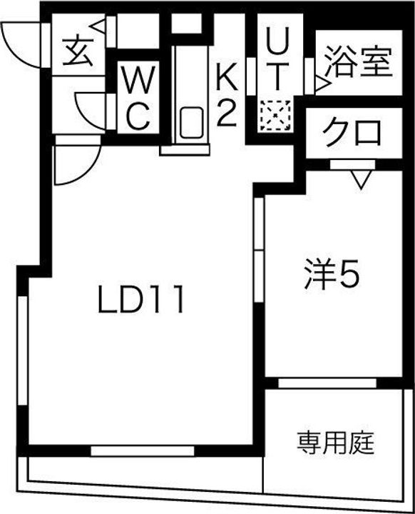 北海道札幌市中央区北三条西21(マンション)の賃貸物件の間取り