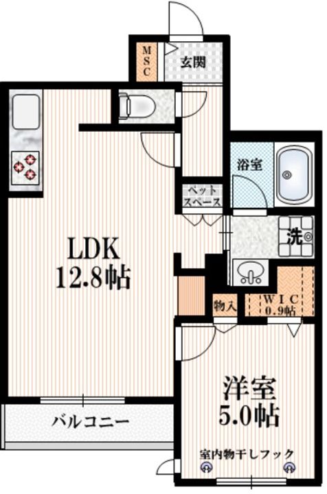 ベルジュ柏旭町の間取り