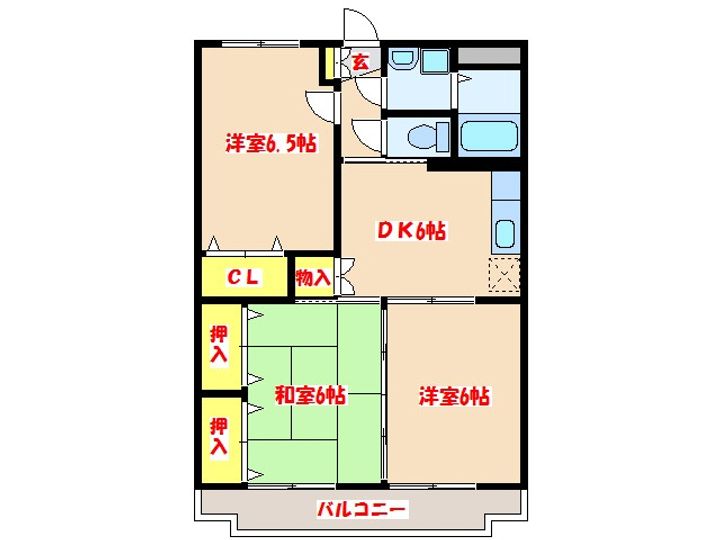 アネックスローズマンションの間取り