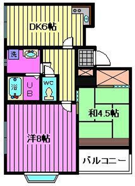埼玉県さいたま市南区曲本1(マンション)の賃貸物件の間取り