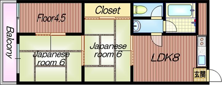 大ケイハイツの間取り