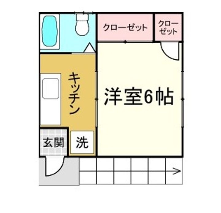 一ノ割アパートの間取り