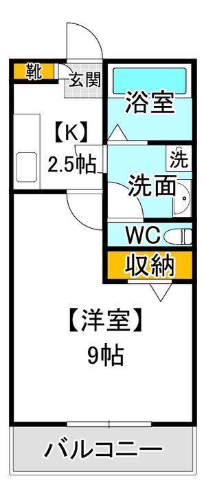 ブリーズ西古松の間取り