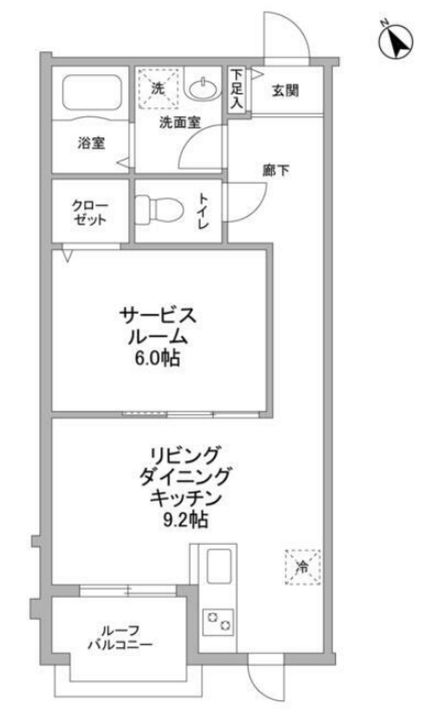 東京都港区高輪3(一戸建)の賃貸物件の間取り
