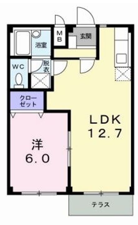 岡山県倉敷市笹沖(マンション)の賃貸物件の間取り