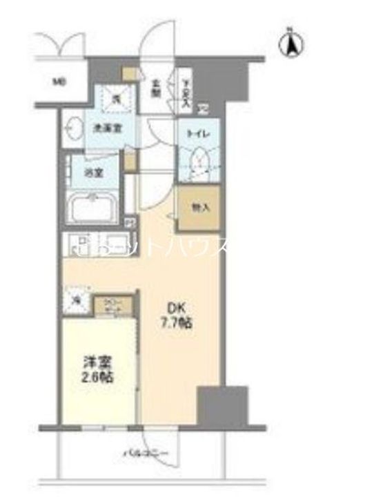 大阪府大阪市中央区船越町2(マンション)の賃貸物件の間取り