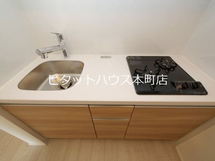 大阪府大阪市中央区船越町2(マンション)の賃貸物件のキッチン