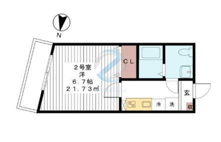 東京都江戸川区松江3(アパート)の賃貸物件の間取り