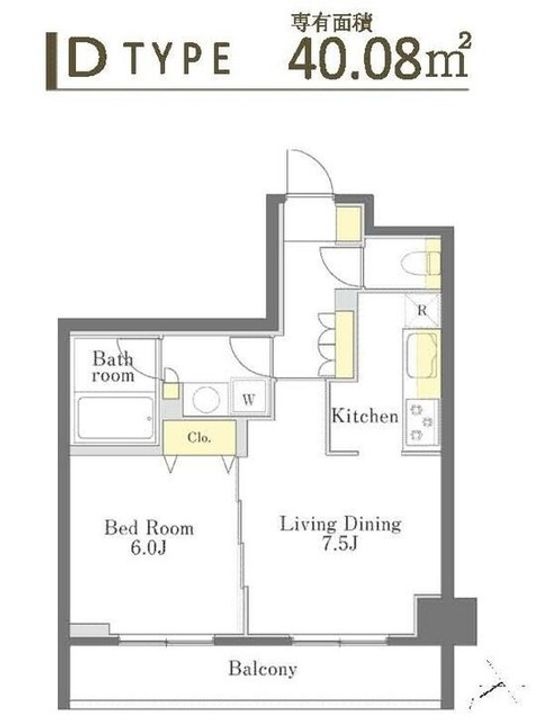 ディームス勝どきの間取り