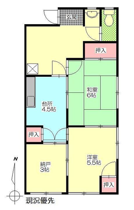 財前アパートの間取り