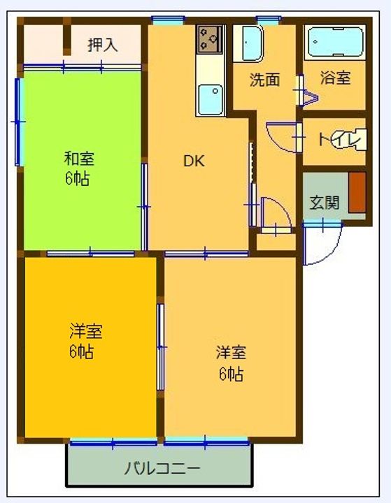 フレグランスヒルズC棟の間取り