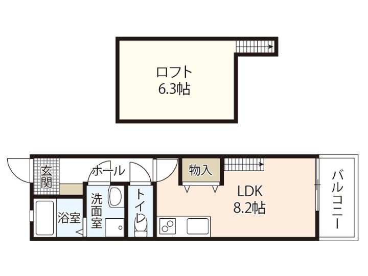 アメニティ江波の間取り