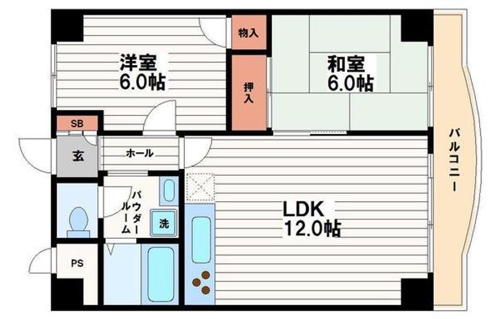 第五双基マンションの間取り