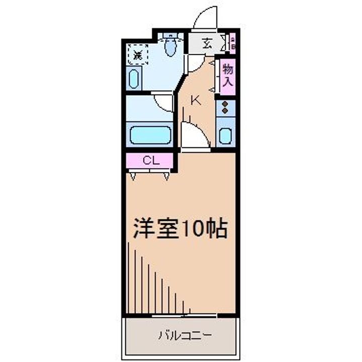 ヴェルデュール栗原の間取り