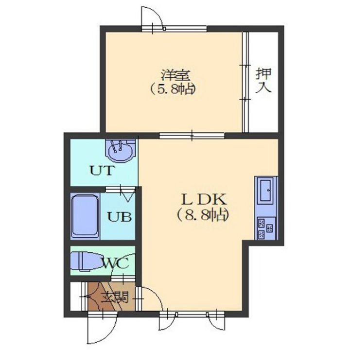 アーバンパレス825の間取り