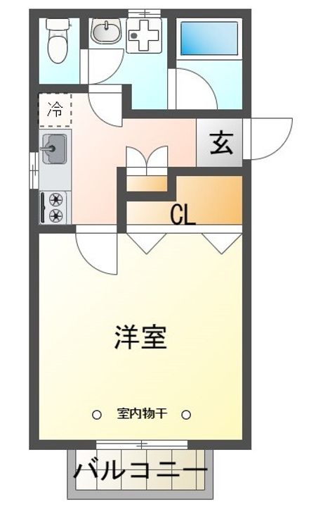 吉野ハイツ B棟の間取り