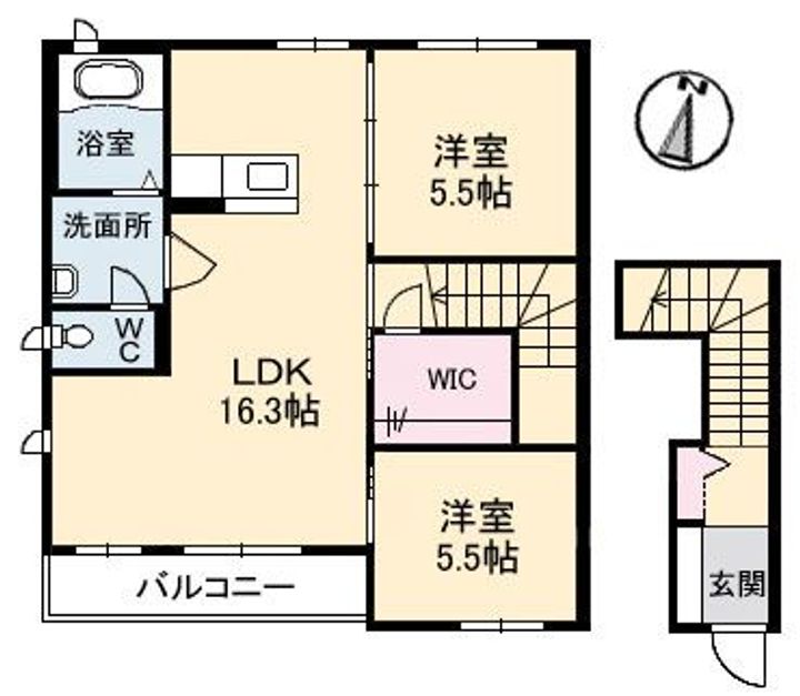 ハイネ矢口の間取り