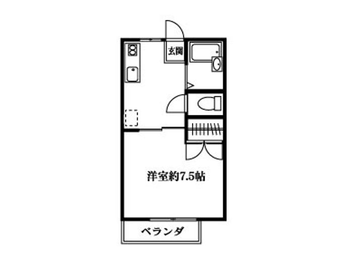 栃木県佐野市浅沼町(アパート)の賃貸物件の間取り
