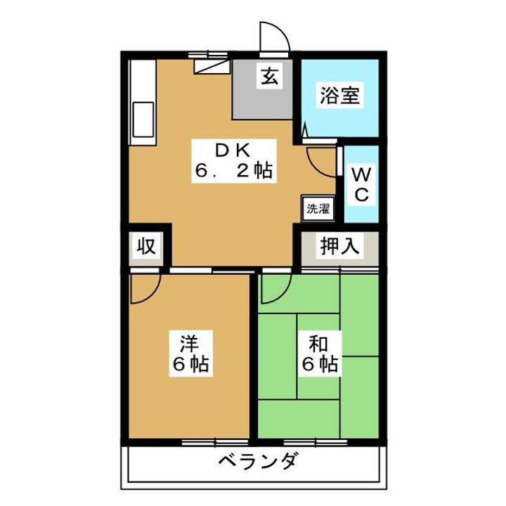第2メゾンヨシノの間取り