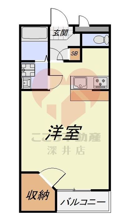大阪府堺市中区深阪4(アパート)の賃貸物件の間取り