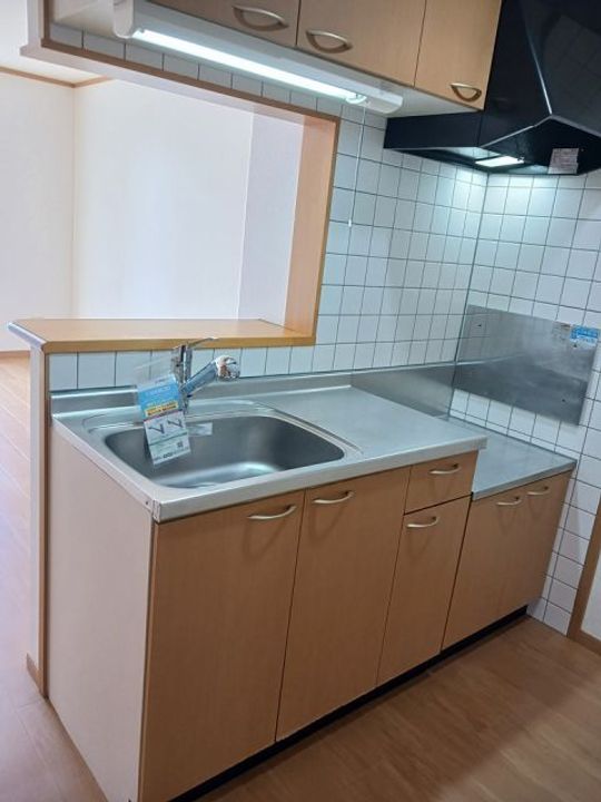 福島県福島市宮代字日影(アパート)の賃貸物件のキッチン