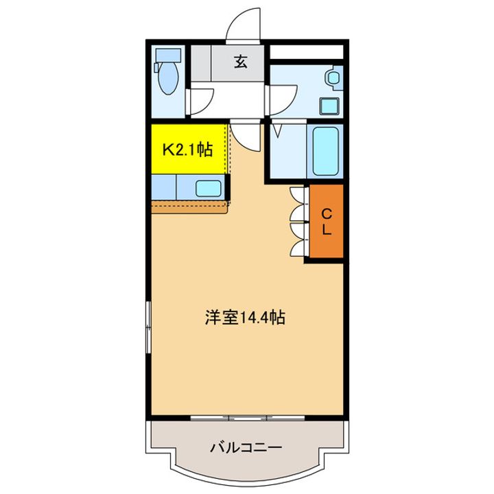 岐阜県羽島郡岐南町薬師寺5(マンション)の賃貸物件の間取り
