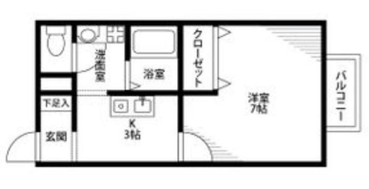 大阪府吹田市長野西(アパート)の賃貸物件の間取り