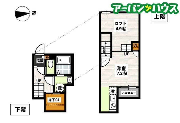 ADC高島駅東の間取り