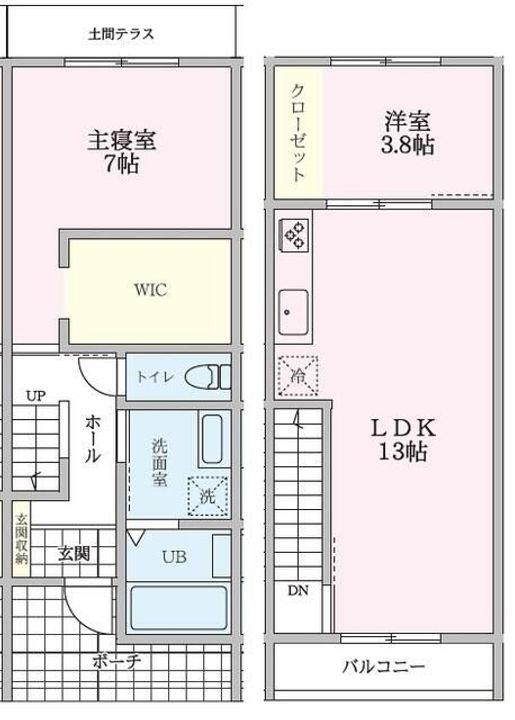 東京都町田市三輪町(一戸建)の賃貸物件の間取り
