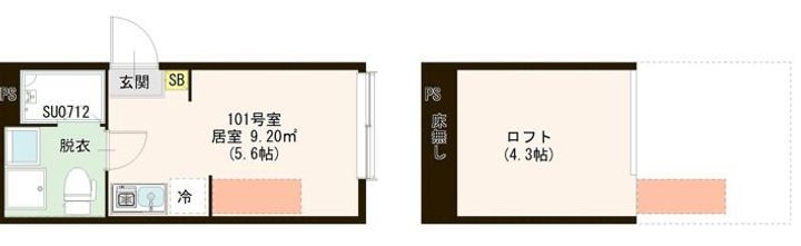 ハーモニーテラス若宮VIの間取り