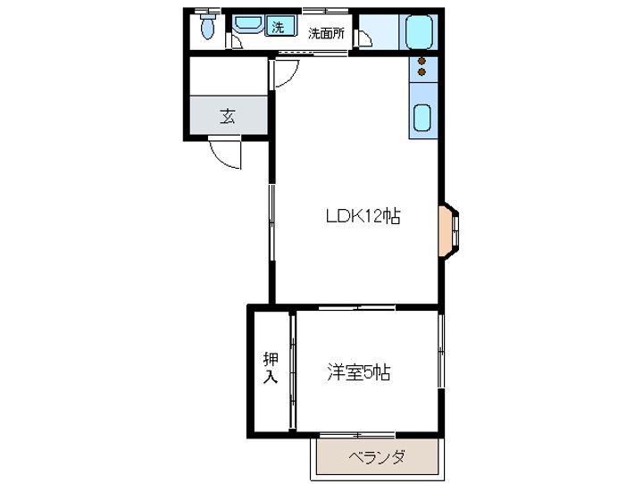 ヴィラ宮本Bの間取り