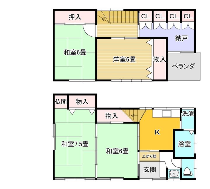 新潟県新潟市中央区長嶺町(一戸建)の賃貸物件の間取り
