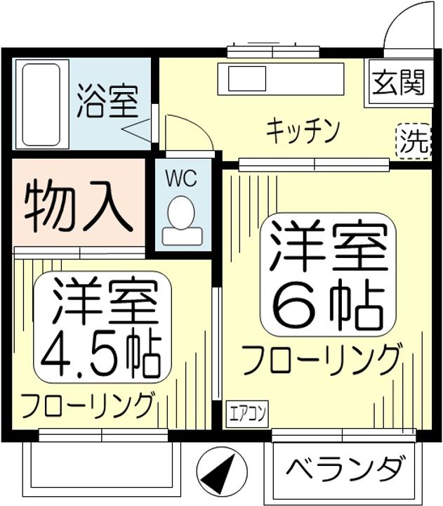 コーポポニーの間取り